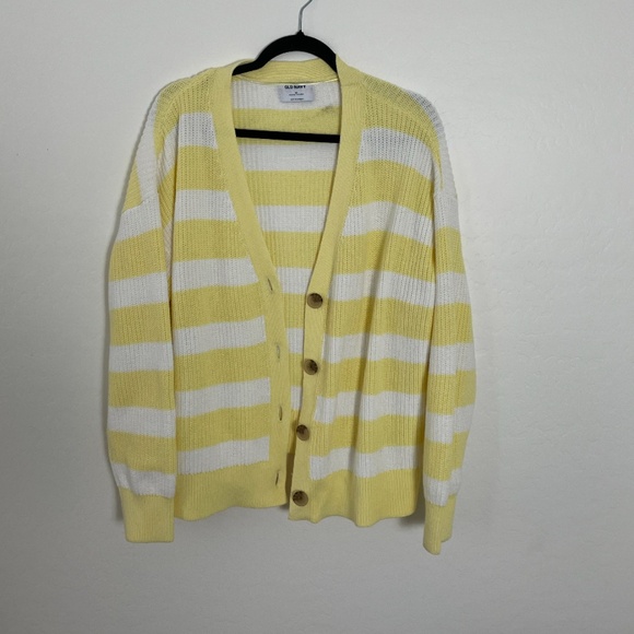 ⭐️Striped Lightweight Shaker-Stitch Art Coquette Hipster Hippie Cardigan Sweater - Picture 2 of 5